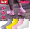 Waterproof Shoe Covers Reusable Not-Slip Rain Shoe Covers Protectors Foldable TPE Rubber Shoe Protectors For Men Women Kids