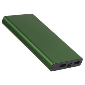 20000mAh Power Bank Portable External Battery Pack Phone Charger with Dual USB Output Ports Type C Micro USB Input (Option: PowerBank Green)