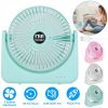 6.5in Desk Fan USB Powered 2 Speeds Table Cooling Fan Tilt Quiet Desktop Fan for Bedroom Office