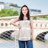 Women Tie-dye Sleeveless Tank Tops Summer Loose T Shirts Tops Button Down Shirts Vest Blouse Plus Size