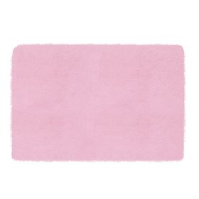 Fluffy Bedroom Rug 4’ x 2.6’ Anti-Skid Shaggy Area Rug Decorative Floor Carpet Mat for Nursery Bedroom Living Room (Option: RugFloorMat Pink)