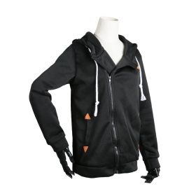 Women\'s Full Zip-up Brushed Inner Hoodie Sweatshirt (Option: GiftWomanJackCoat L)