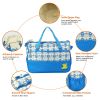 5PCS Baby Nappy Diaper Bags Set Mummy Diaper Shoulder Bags w/ Nappy Changing Pad Insulated Pockets Travel Tote Bags For Mom Dad