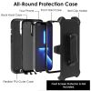 Shockproof Phone Case Anti-Shock All-Round Protection Phone Case Cover with Belt Clip Fit for iPhone 14/14Plus/14Pro/14Pro Max/13/13Pro/13Pro Max/12/1
