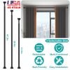 Shower Curtain Rod Adjustable Tension Curtain Rod Stainless Steel Spring Curtain Pole Heavy-Duty Steel for Bathroom Wardrobe Kitchen Balcony 31.5in/39