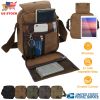 Unisex Crossbody Bags Canvas Phone Tablet PC Shoulder Bag Credit Card Key Messenger Purse