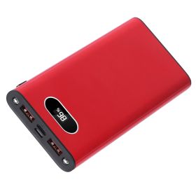 20000Mah Power Bank Portable Charger External Battery Pack 22.5W Super Fast Charging with LED Display Flashlight Fit for iPhone Samsung (Option: PowerBank Red)