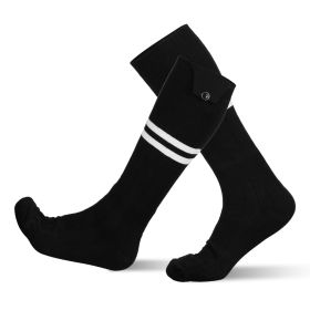 Heated Socks for Men Women Electric Heating Socks with APP Control 5000mAh Battery Rechargeable Thermal Socks Winter Warm Socks for Skiing Hiking Camp (Option: HeatedSocks Black)