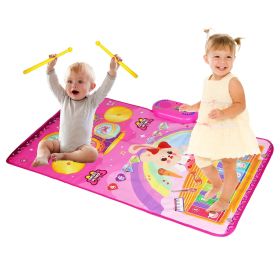 Baby Musical Mat With 55 Music Sounds Toddler Toys Floor Piano Keyboard Mat Drum Mat Carpet Educational Musical Learning Toy Infant Music Toy for 1 2 (Option: MusicalMat Rabbit)