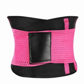 U-Shaped Slimming Waist Belt Body Abdominal Shapewear Sport Tummy Cincher Bands Office Ladies Postpartum Mothers (Option: WaistShaper MRoseRed)