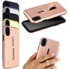 Finger Strap Phone Case for iPhone X Drop-protection Finger Ring Rugged Phone Case with Kickstand Dual Layer Case