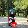 Ride on Push Car 4-Wheel Children Sliding Push Car W/ Colorful Flashing Light Music Handrail Guardrail Push Rod