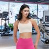Women Strap Sport Bras Padded Strappy Crop Square Neck Low Impact Bras Sexy Fitness Tank Tops with Removable Pads Flat Straps for Gym Yoga Workout Run
