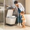 Portable Toddler Potty Toilet Foldable Potty Training Seat Cover with Splash Guard Include Storage Bag 20Psc Potty Bags Baby Toilet Trainer for Indoor