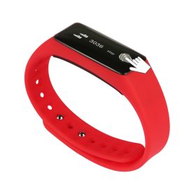 Fitness Tracker Activity Tracker Watch with Heart Rate Monitor IP67 Waterproof Smart Band Step Counter Calorie Counter Call & SMS Pedometer (Option: FitBand Red)