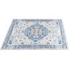 6x9FT Vintage Area Rug Modern Non Slip Carpet Boho Low Pile Soft Rug Waterproof Machine Washable Rug for Living Room Bedroom Kitchen Dining Room Under