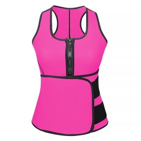 Waist Trainer For Women Body Shaper Waist Slimmer Clincher Trimmer for Weight Loss (Option: WaistTrainer RoseRedM)