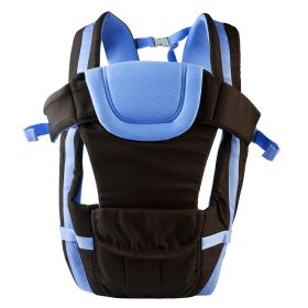 Baby Carrier Breathable Adjustable Wrap Sling Backpack Front Back Chest Infant Carrier Bag (Option: BabyCarrier Blue)
