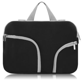 Portable Laptop Sleeve Bag for Macbook Air 11"13"12"15" Notebook Protector Case Carry Bag (Option: LaptopBag 13inBLK)