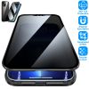 Privacy Magnetic Phone Case 360° Full Protection Anti Spy Phone Cover Double Sided Tempered Glass Magnet Absorption Fit for IOS Phone 13 Pro