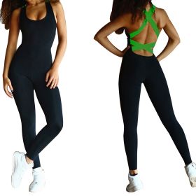 Women\'s Sports YOGA Workout Gym Fitness Jumpsuit (Option: GiftGymFitPants GreenXXL)