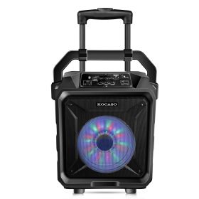 Portable Wireless Party Speaker with Disco Lighting (Option: 8inchPartySpeaker)