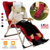 67x22in Chaise Lounger Cushion Recliner Rocking Chair Sofa Mat Deck Chair Cushion