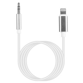 IOS 8 Pin to 3.5mm Aux Car Audio Adapter Cord 3.5mm Headphone Jack Adapter Fit For iPhone 13/12/11/XR/XS/X/8/7/6 Plus/SE/iPad Pro/Air/mini/iPod Touch (Option: IOSAuxCable White)