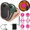 Rechargeable Hand Warmer Electric Hand Heater Portable Reusable Pocket Warmer Power Bank with Digital Display Sunset Light 3 Levels Double-sided Heati
