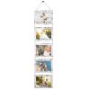 5x7IN Wall Hanging Picture Collage Frame 5-Opening Wall Decor Without Mat Rustic Style Wood Photo Frame Display