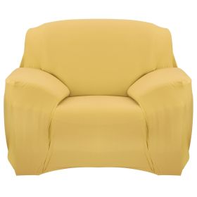 Sofa Cover Printed Stretch Sofa Furniture Cover Soft Sofa Slipcover Polyester Furniture Protector Cover (Option: SofaCover Yellow1S)