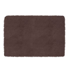 Fluffy Bedroom Rug 4’ x 2.6’ Anti-Skid Shaggy Area Rug Decorative Floor Carpet Mat for Nursery Bedroom Living Room (Option: RugFloorMat Brown)