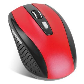 2.4G Wireless Gaming Mouse Optical Mice w/ Receiver 3 Adjustable DPI 6 Buttons For PC Laptop Computer Macbook (Option: WirelessMouse Red)