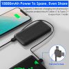 10000mAh Power Bank Portable Phone Charger External Battery Pack with LT & Type-C Double-ended Cable Type-C USB Cable Fit For IOSPhone 14 Android And
