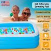 Inflatable Swimming Pools Family Swim Play Center Pool Blow up Kiddie Pool for Family Inflatable Lounge Pool for Kids Baby Adult Inflatable Water Ball
