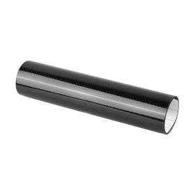 Black 7D Carbon Fiber Car Wrap High Gloss Vinyl Wrap Film Roll Bubble Free Air Release for Cars Laptops Phones (Option: 7DBlackCarbonFiber 12in)