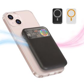 Magsafe Wireless Power Bank 10000mAh Magnetic Portable 18W Fast Charger Fit for IOS Phone 15/14/13/12 Series and More (Option: PowerBank Black)
