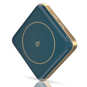 Magnetic Wireless Power Bank 10000mAh Magnetic Portable Charger MagSafe Wireless Power Bank Fit for IOS Phones 14/13/12/11 Series (Option: PowerBank Blue)