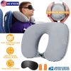Travel Pillow Inflatable U Shape Neck Pillow Neck Support Head Rest Office Nap Car Airplane Cushion