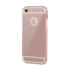 Slim Shock-resistant Mirror Case For iPhone 5/5s (Option: IP5MirrorCase RoseGold)