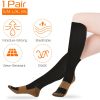 Unisex Copper Compression Socks Women Man Durable Hose Graduated Support Socks for Running Nursing Shin Splints Edema Swelling Recovery