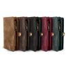 Phone Wallet Case For iPhone 8 Portable Wallet Case 2 in 1 Leather Zipper Magnetic Detachable 13 Card Slots Money Pocket Clutch Cover W/ID Widows