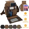 Unisex Crossbody Bags Canvas Phone Tablet PC Shoulder Bag Credit Card Key Messenger Purse