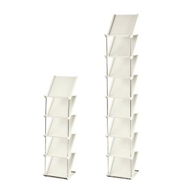 8 Tier Vertical Shoe Rack Narrow Free Standing Storage Organizer for Entryway Space-Saving Stackable Shoe Holder Corner Shoe Tower For Entryway Bedroo (Option: ShoeRack Beige8Tier)