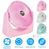 6.5in Desk Fan USB Powered 2 Speeds Table Cooling Fan Tilt Quiet Desktop Fan for Bedroom Office