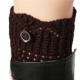 Women Winter Crochet Knit Leg Warmers (Option: GiftSockCuffsWarmer Coffee)