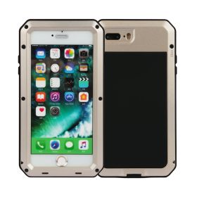 Rugged Shock-Resistant Hybrid Full Cover Case For iPhone 7 Plus (Option: CaseIP7PShockProofCase Gold)