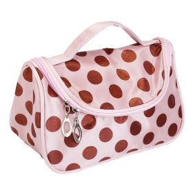 Travel Makeup Bag Portable Cosmetic Organizer with Cosmetic Mirror Waterproof Toiletry Wash Bag for Women (Option: OrganizerBag Coffee)