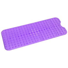 Bath Tub Mat Non-Slip Shower Mat BPA-Free Massage Anti-Bacterial with Suction Cups Washable for Bathroom Kitchen Pool (Option: NonSlipBathMat PPL)