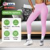 Women\'s High Waist Workout Leggings Tummy Control Compression Yoga Tight Pants Gym Pants Athletic Running Leggings with 25In Inseam No Front Seam